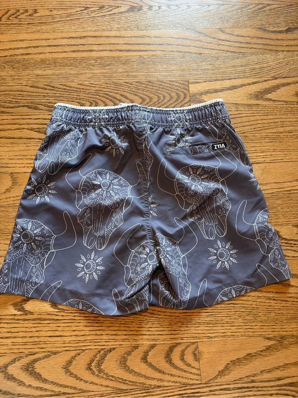 Zyia Boys Swim Trunks Grey Western